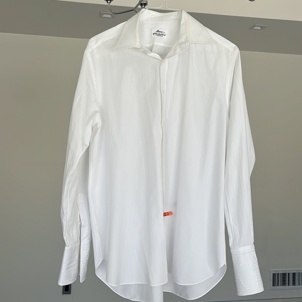 White Brioni Dress Shirt